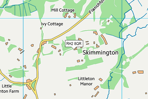 Reigate Heath Golf Club map (RH2 8QR) - OS VectorMap District (Ordnance Survey)