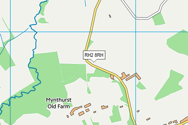 RH2 8RH map - OS VectorMap District (Ordnance Survey)