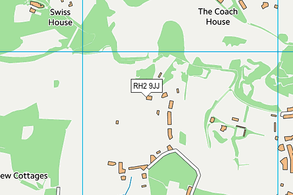 RH2 9JJ map - OS VectorMap District (Ordnance Survey)