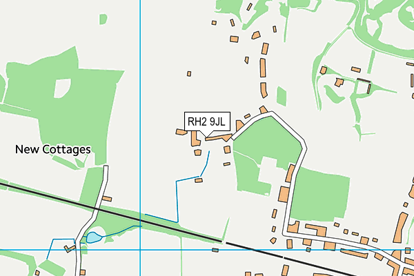 RH2 9JL map - OS VectorMap District (Ordnance Survey)