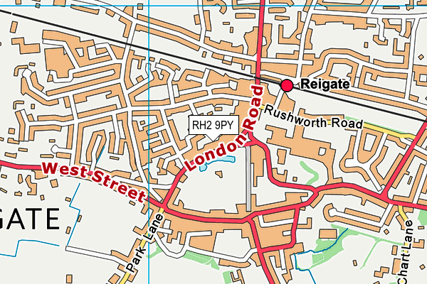 Map of REIGATE ASSET LEASING LTD. at district scale
