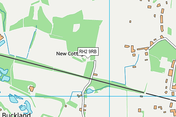 RH2 9RB map - OS VectorMap District (Ordnance Survey)