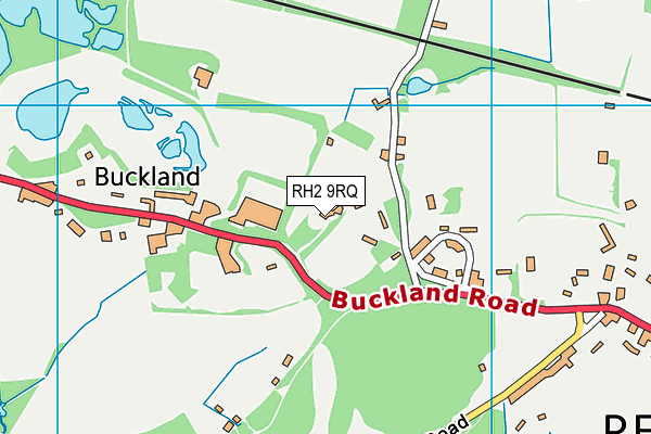 RH2 9RQ map - OS VectorMap District (Ordnance Survey)