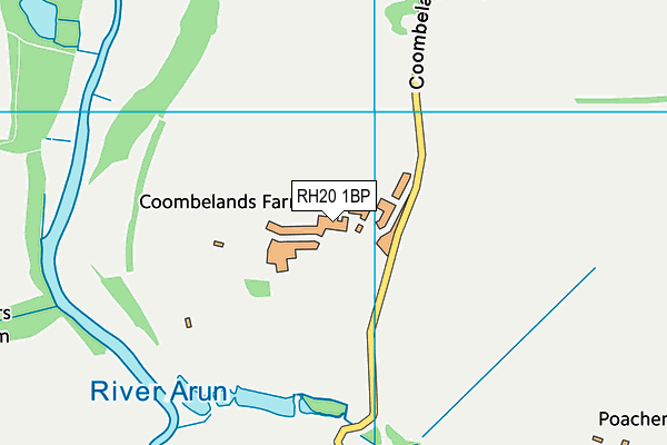 RH20 1BP map - OS VectorMap District (Ordnance Survey)