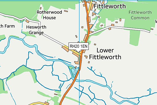 RH20 1EN map - OS VectorMap District (Ordnance Survey)