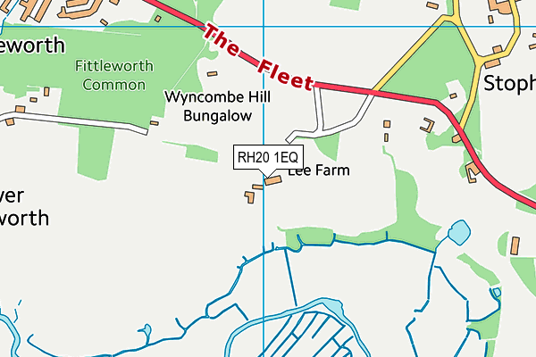 RH20 1EQ map - OS VectorMap District (Ordnance Survey)