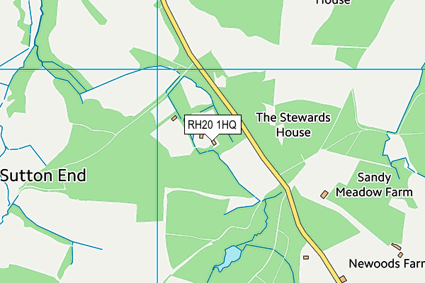 RH20 1HQ map - OS VectorMap District (Ordnance Survey)