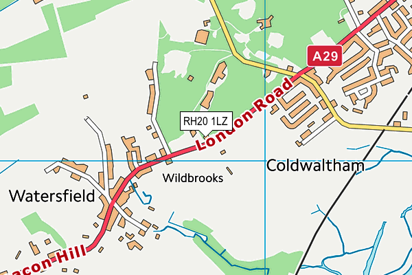 Lodge Hill Residential Centre map (RH20 1LZ) - OS VectorMap District (Ordnance Survey)
