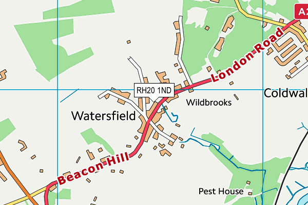 RH20 1ND map - OS VectorMap District (Ordnance Survey)