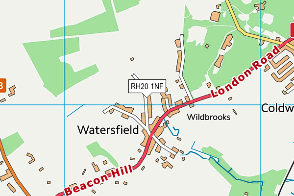 RH20 1NF map - OS VectorMap District (Ordnance Survey)