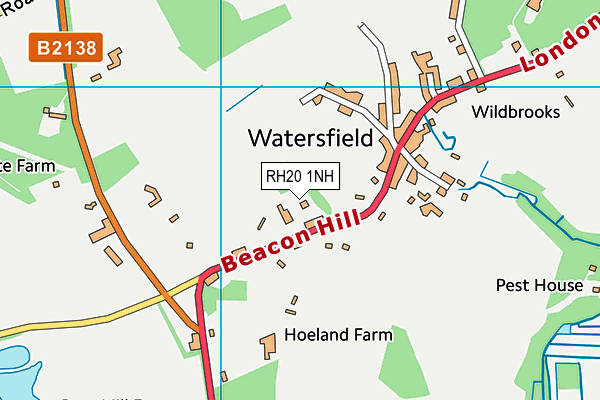 RH20 1NH map - OS VectorMap District (Ordnance Survey)