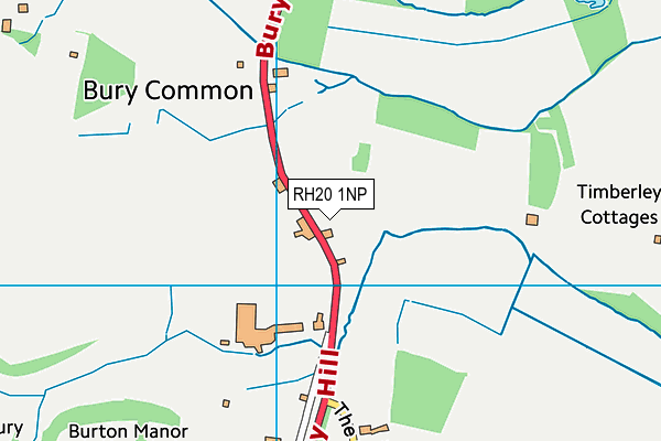 RH20 1NP map - OS VectorMap District (Ordnance Survey)