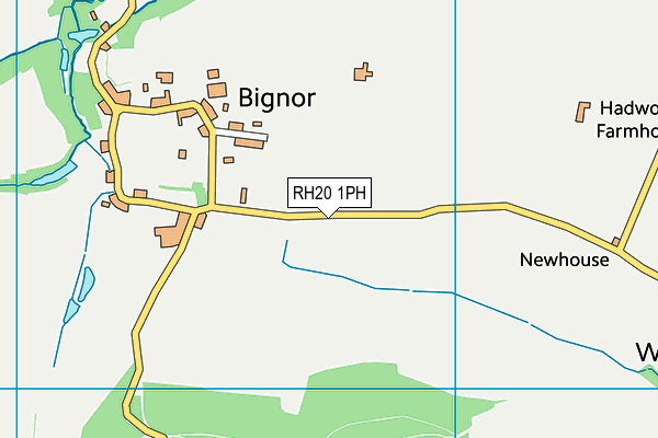 RH20 1PH map - OS VectorMap District (Ordnance Survey)