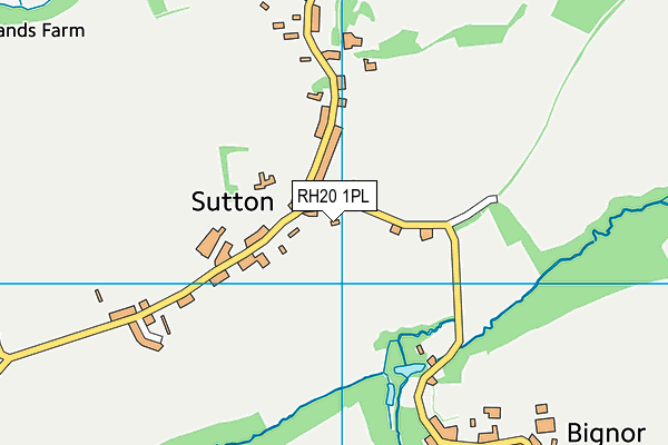 RH20 1PL map - OS VectorMap District (Ordnance Survey)