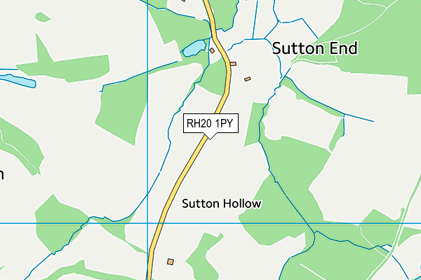 RH20 1PY map - OS VectorMap District (Ordnance Survey)