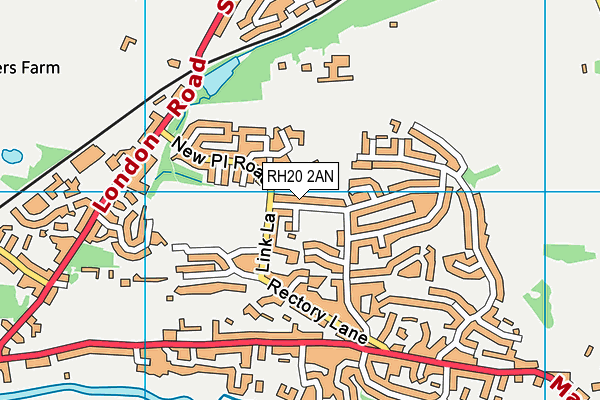 St. Marys C Of E Primary School map (RH20 2AN) - OS VectorMap District (Ordnance Survey)
