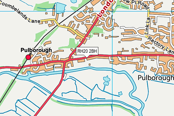 RH20 2BH map - OS VectorMap District (Ordnance Survey)
