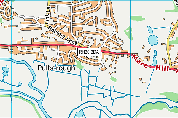 RH20 2DA map - OS VectorMap District (Ordnance Survey)