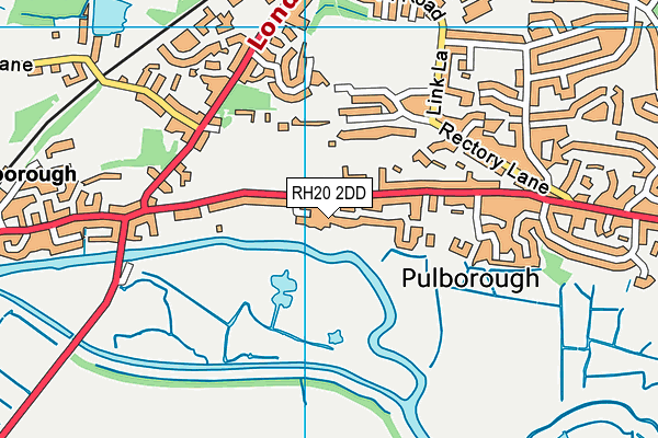 RH20 2DD map - OS VectorMap District (Ordnance Survey)