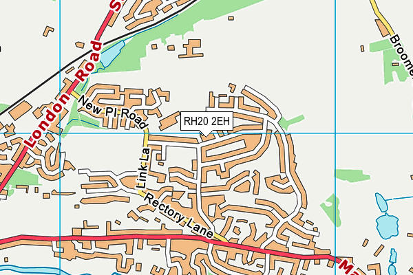 RH20 2EH map - OS VectorMap District (Ordnance Survey)