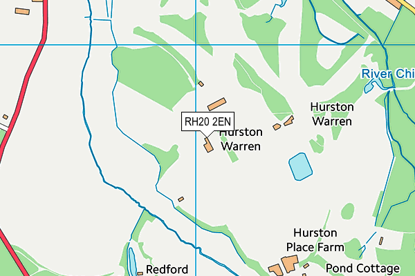 West Sussex Golf Club map (RH20 2EN) - OS VectorMap District (Ordnance Survey)