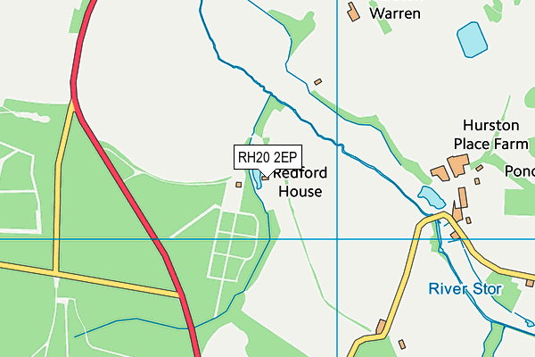 RH20 2EP map - OS VectorMap District (Ordnance Survey)