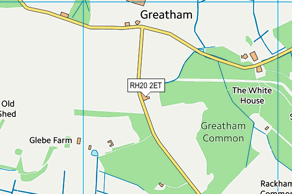 RH20 2ET map - OS VectorMap District (Ordnance Survey)