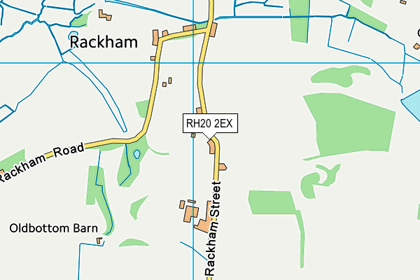 RH20 2EX map - OS VectorMap District (Ordnance Survey)
