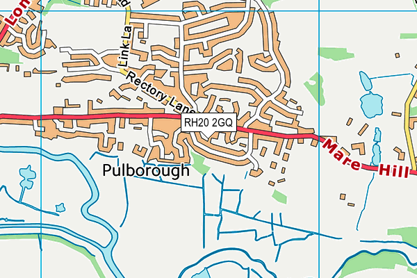 RH20 2GQ map - OS VectorMap District (Ordnance Survey)