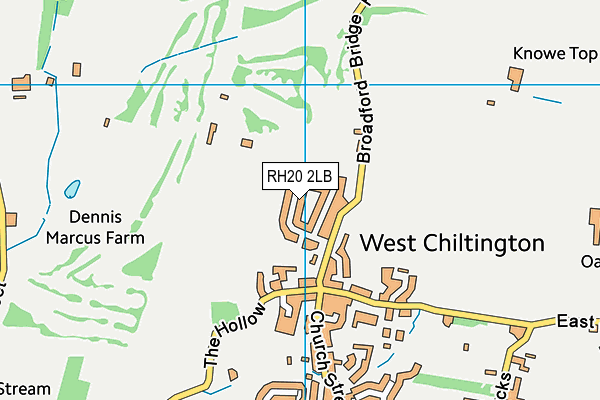 RH20 2LB map - OS VectorMap District (Ordnance Survey)