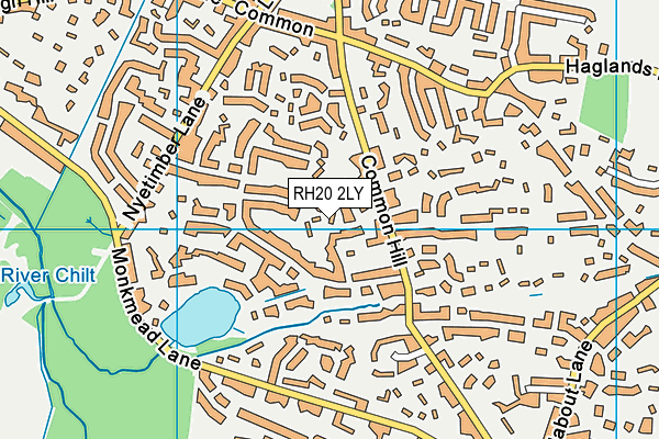 RH20 2LY map - OS VectorMap District (Ordnance Survey)