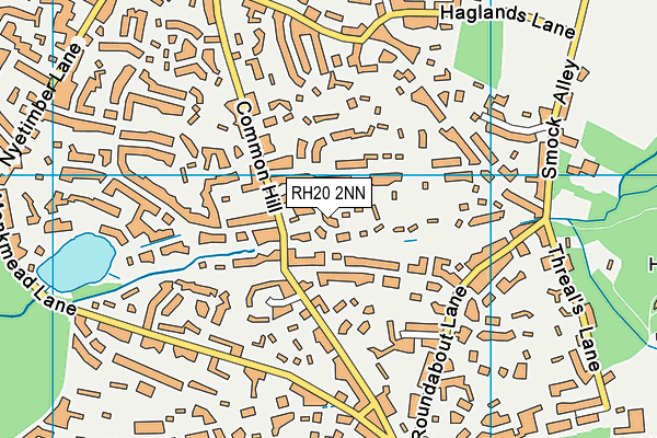 RH20 2NN map - OS VectorMap District (Ordnance Survey)