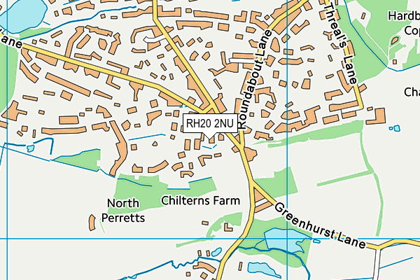 RH20 2NU map - OS VectorMap District (Ordnance Survey)