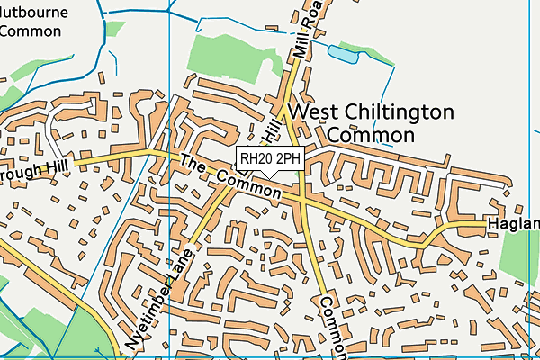 RH20 2PH map - OS VectorMap District (Ordnance Survey)