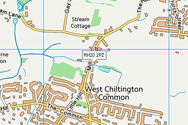 West Chiltington Recreation Ground map (RH20 2PZ) - OS VectorMap District (Ordnance Survey)