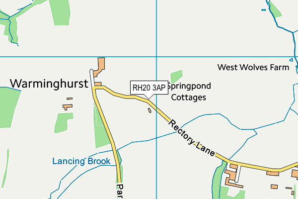 RH20 3AP map - OS VectorMap District (Ordnance Survey)