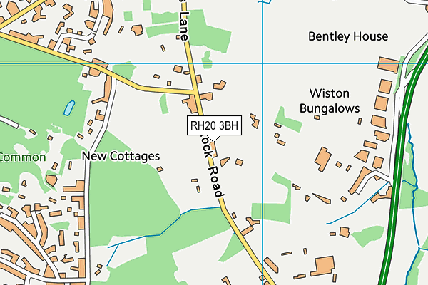 RH20 3BH map - OS VectorMap District (Ordnance Survey)