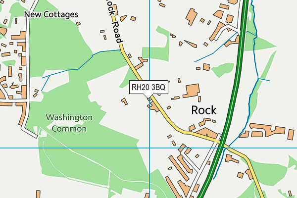RH20 3BQ map - OS VectorMap District (Ordnance Survey)