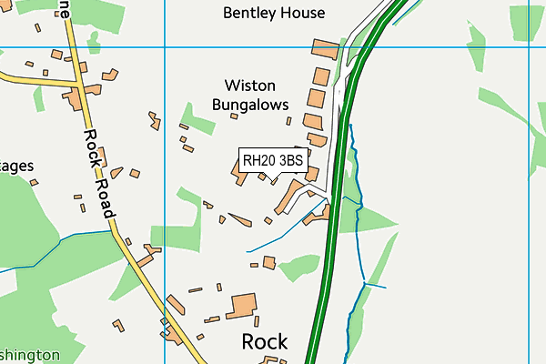 RH20 3BS map - OS VectorMap District (Ordnance Survey)