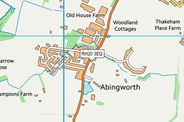 RH20 3EQ map - OS VectorMap District (Ordnance Survey)