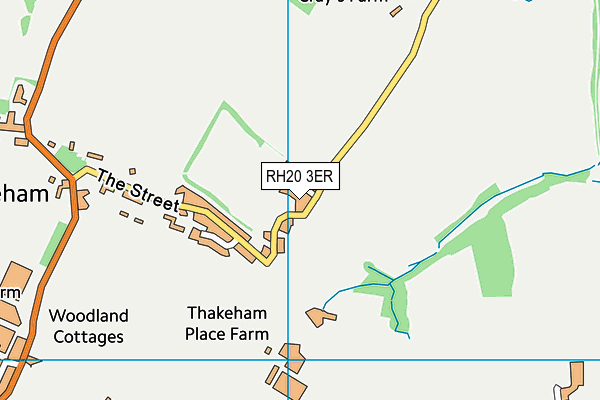 RH20 3ER map - OS VectorMap District (Ordnance Survey)