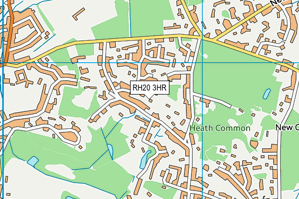 RH20 3HR map - OS VectorMap District (Ordnance Survey)