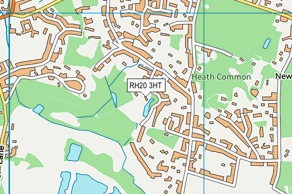 RH20 3HT map - OS VectorMap District (Ordnance Survey)