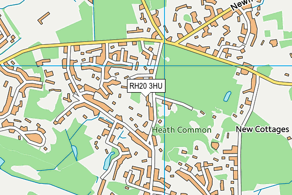 RH20 3HU map - OS VectorMap District (Ordnance Survey)