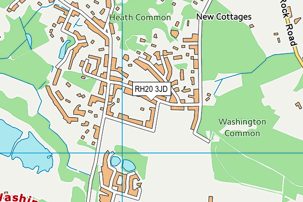 RH20 3JD map - OS VectorMap District (Ordnance Survey)