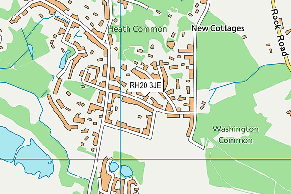 RH20 3JE map - OS VectorMap District (Ordnance Survey)