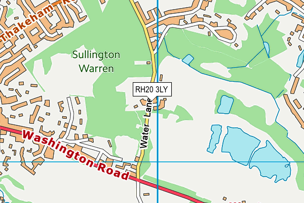 RH20 3LY map - OS VectorMap District (Ordnance Survey)