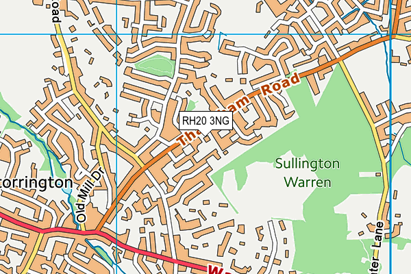 RH20 3NG map - OS VectorMap District (Ordnance Survey)