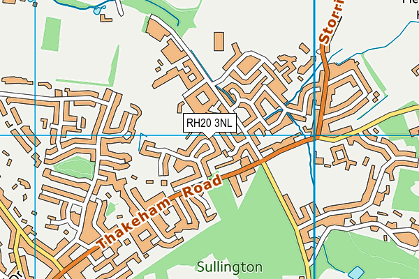 RH20 3NL map - OS VectorMap District (Ordnance Survey)