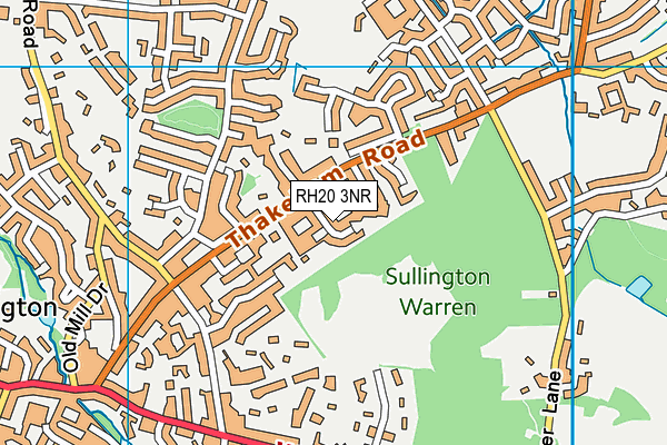 RH20 3NR map - OS VectorMap District (Ordnance Survey)